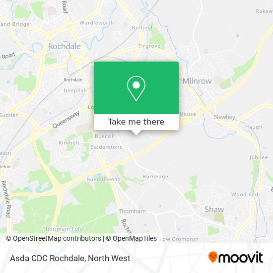 Asda CDC Rochdale map