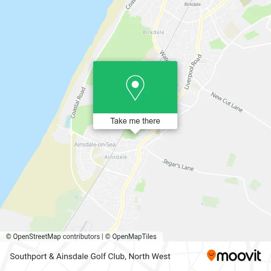 Map Of Ainsdale Southport How To Get To Southport & Ainsdale Golf Club By Train Or Bus?