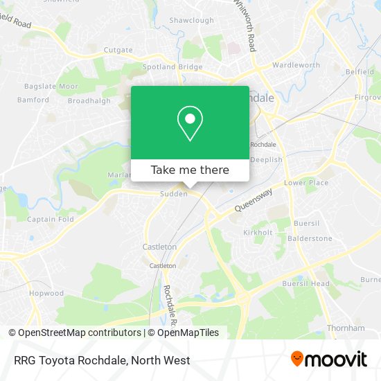 RRG Toyota Rochdale map