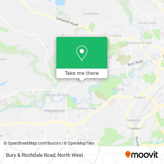 Bury & Rochdale Road map