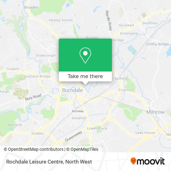Rochdale Leisure Centre map