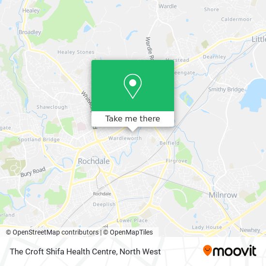 The Croft Shifa Health Centre map
