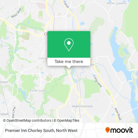 Premier Inn Chorley South map