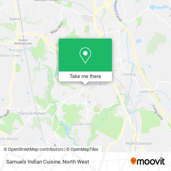 Samuels Indian Cuisine map