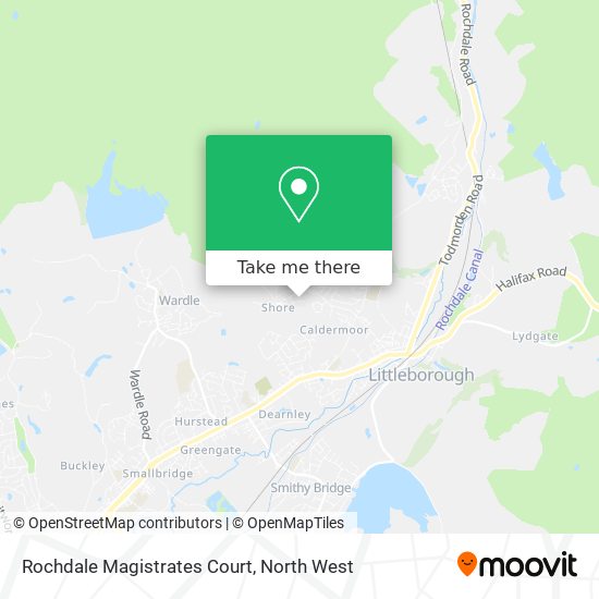 Rochdale Magistrates Court map