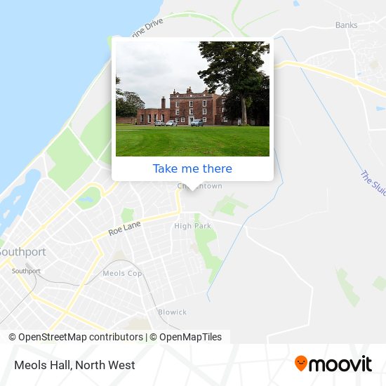 Meols Hall map