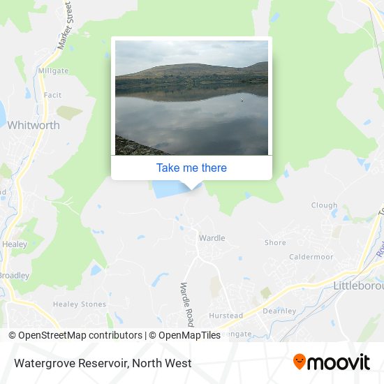 Watergrove Reservoir map