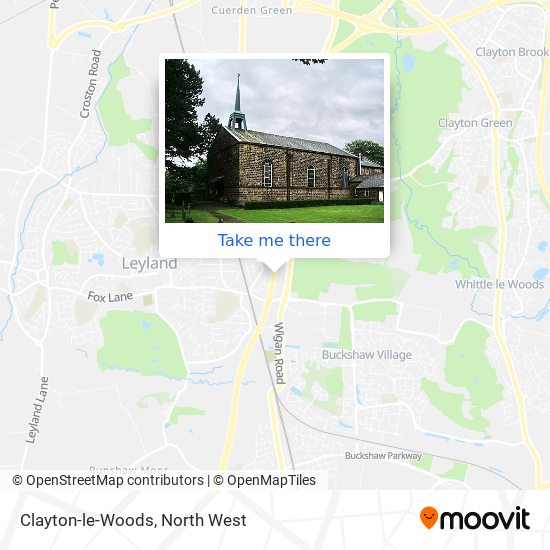 Clayton-le-Woods map