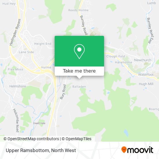 Upper Ramsbottom map