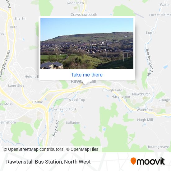 Rawtenstall Bus Station map