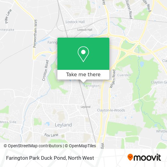 Farington Park Duck Pond map