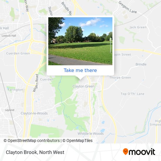 Clayton Brook map