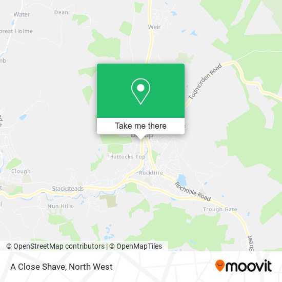 A Close Shave map