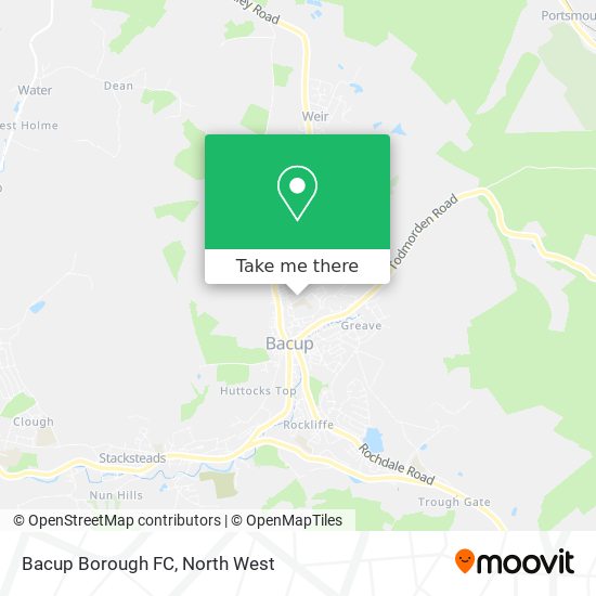 Bacup Borough FC map
