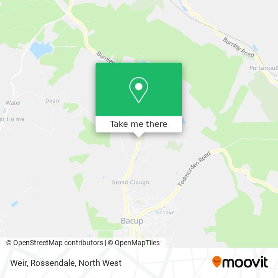 Weir, Rossendale map