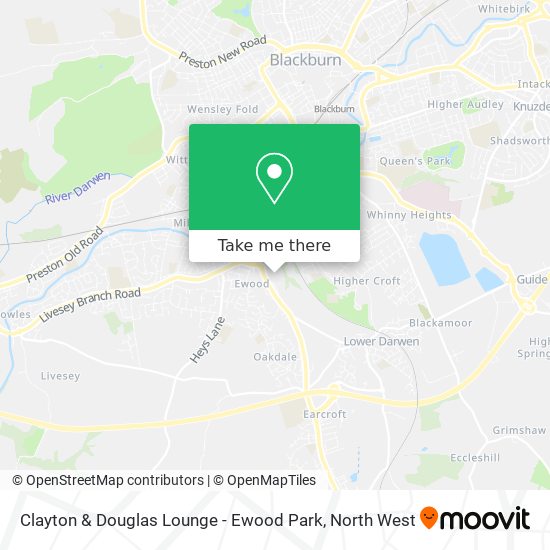 Clayton & Douglas Lounge - Ewood Park map