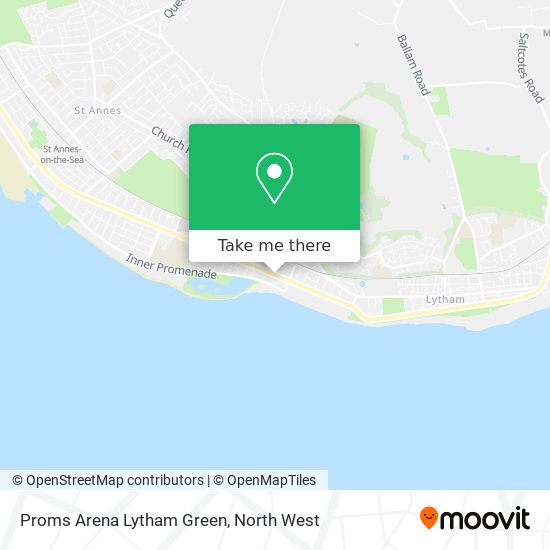 Proms Arena Lytham Green map