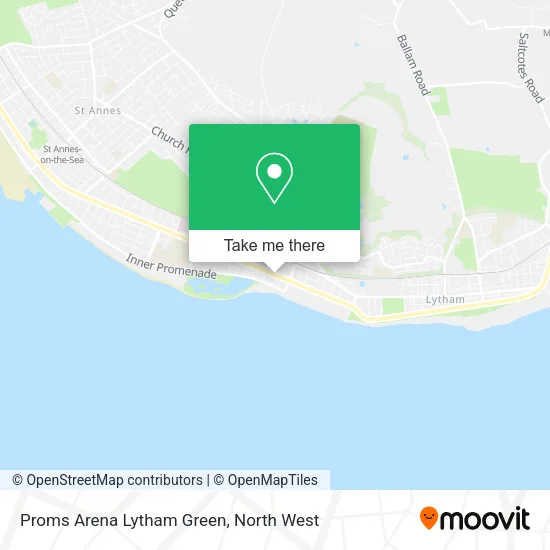 Proms Arena Lytham Green map