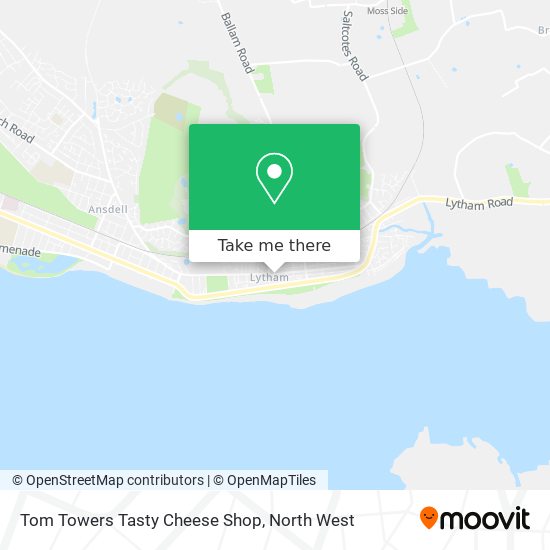 Tom Towers Tasty Cheese Shop map