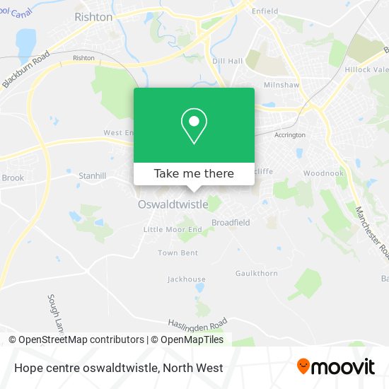 Hope centre oswaldtwistle map