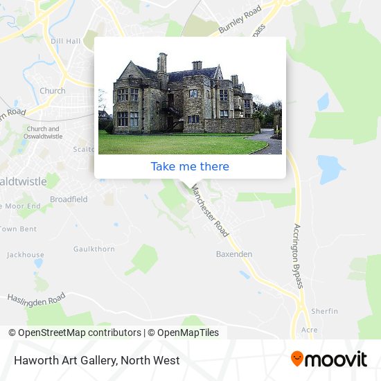 Haworth Art Gallery map