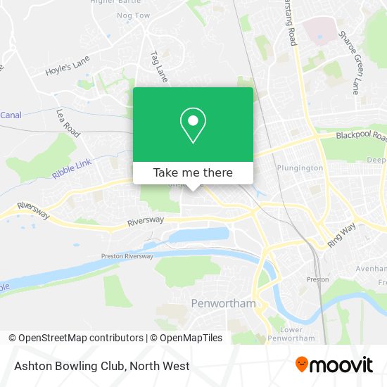 Ashton Bowling Club map