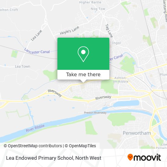 Lea Endowed Primary School map