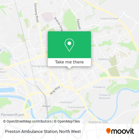 Preston Ambulance Station map