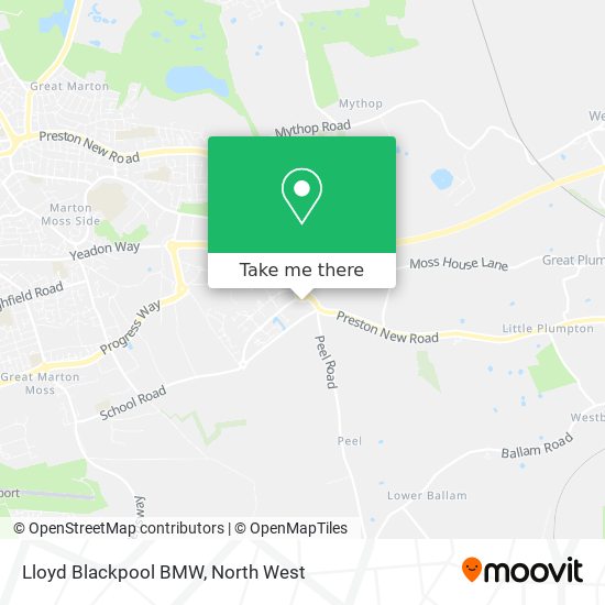 Lloyd Blackpool BMW map
