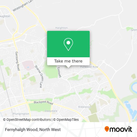 Fernyhalgh Wood map