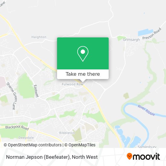 Norman Jepson (Beefeater) map