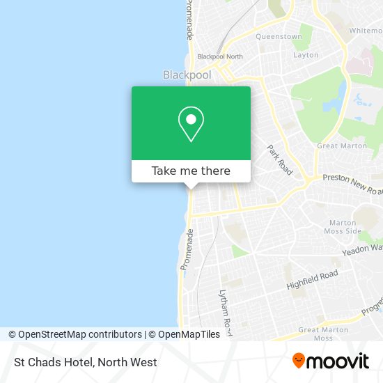 St Chads Hotel map