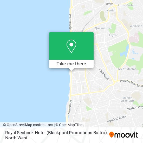 Blackpool Hotel Map