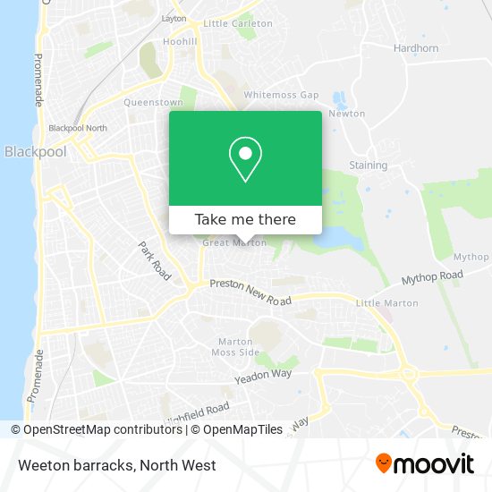 Weeton barracks map
