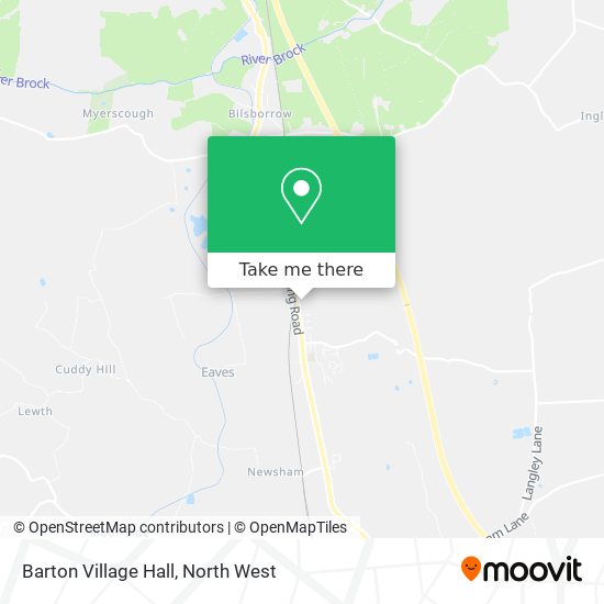 Barton Village Hall map