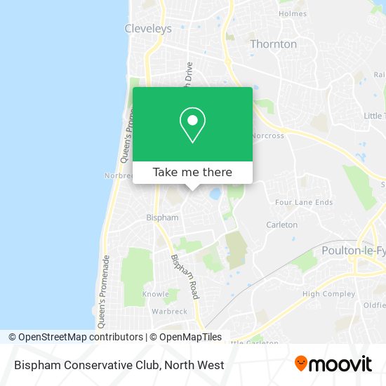 Bispham Conservative Club map