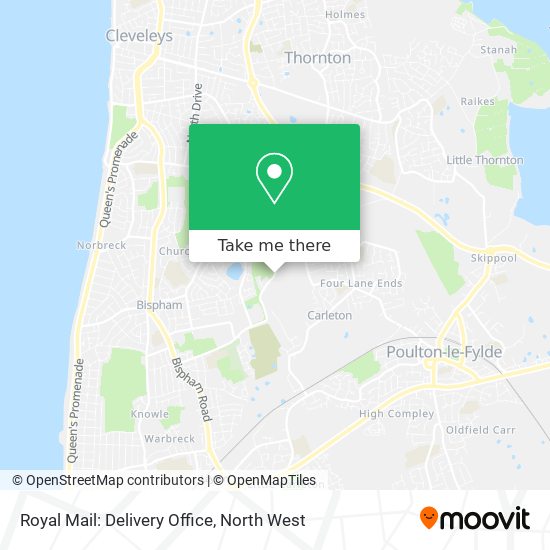 Royal Mail: Delivery Office map