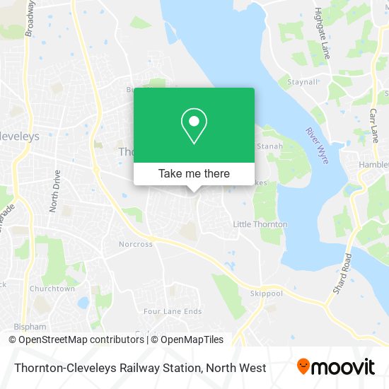 Thornton-Cleveleys Railway Station map