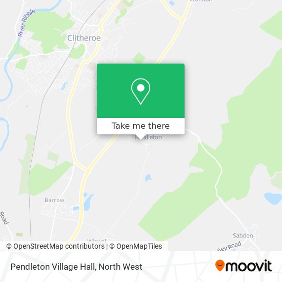 Pendleton Village Hall map