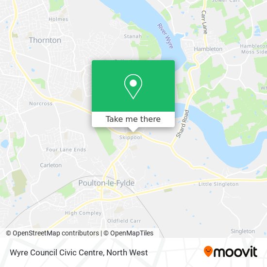 Wyre Council Civic Centre map