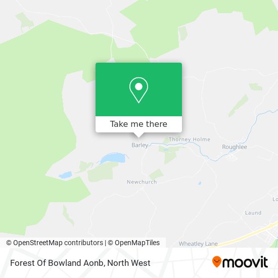 Forest Of Bowland Aonb map