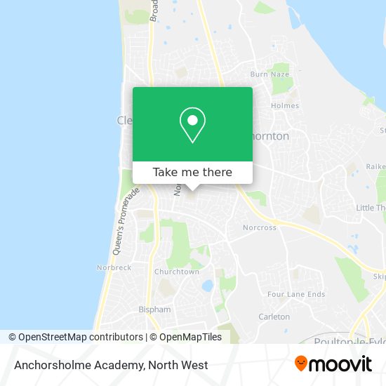 Anchorsholme Academy map