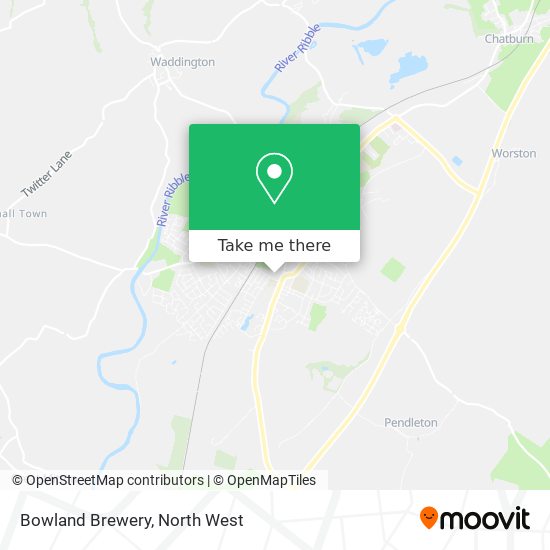 Bowland Brewery map