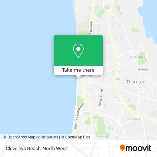 Cleveleys Beach map