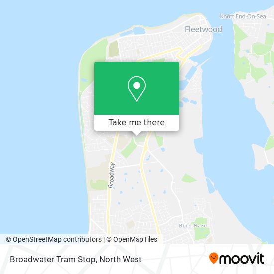 Broadwater Tram Stop map