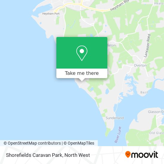 Shorefields Caravan Park map