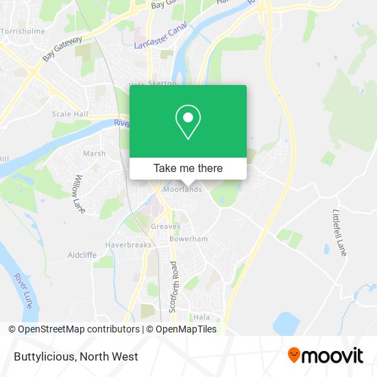 Buttylicious map