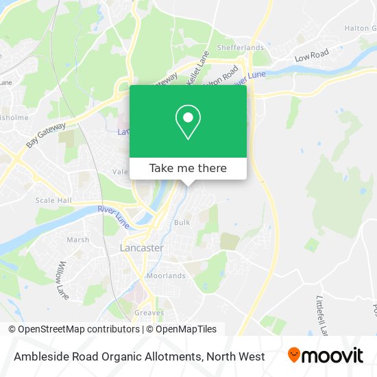 Ambleside Road Organic Allotments map