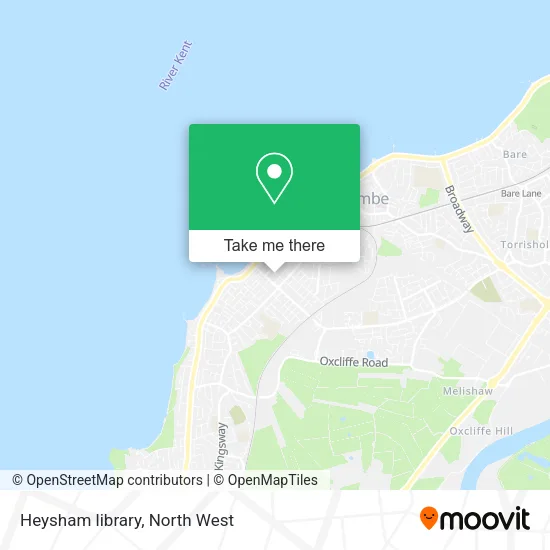 Heysham library map