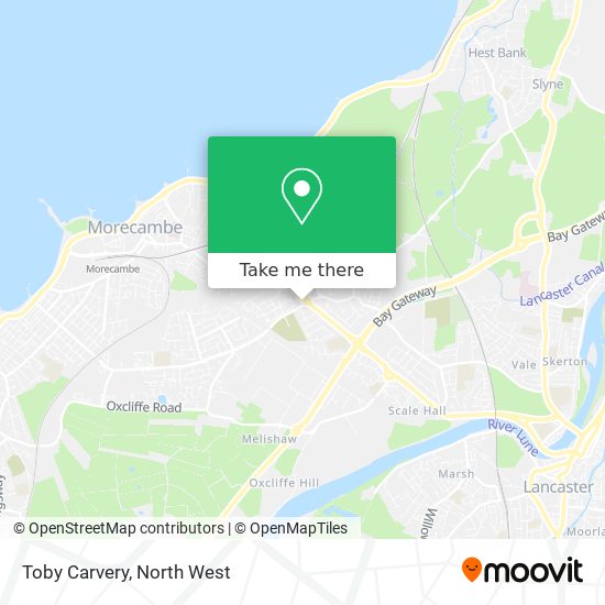 Toby Carvery map